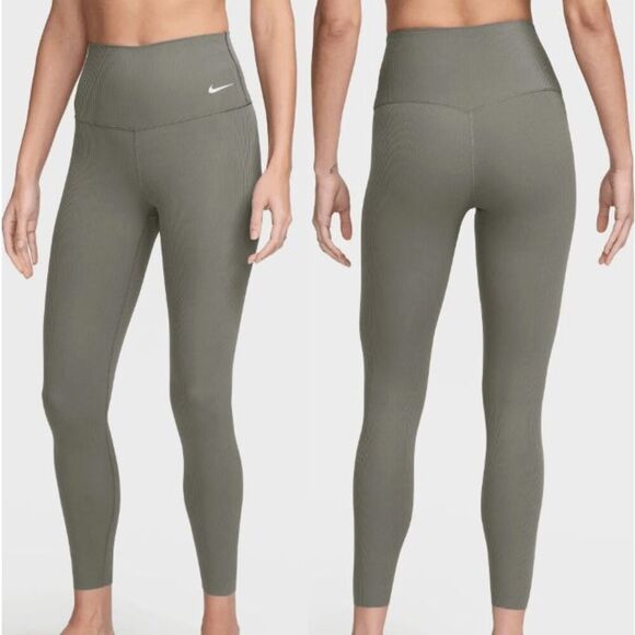 NIKE Women's Zenvy Gentle Support High Waist Rib Leggings S - Picture 1 of 7